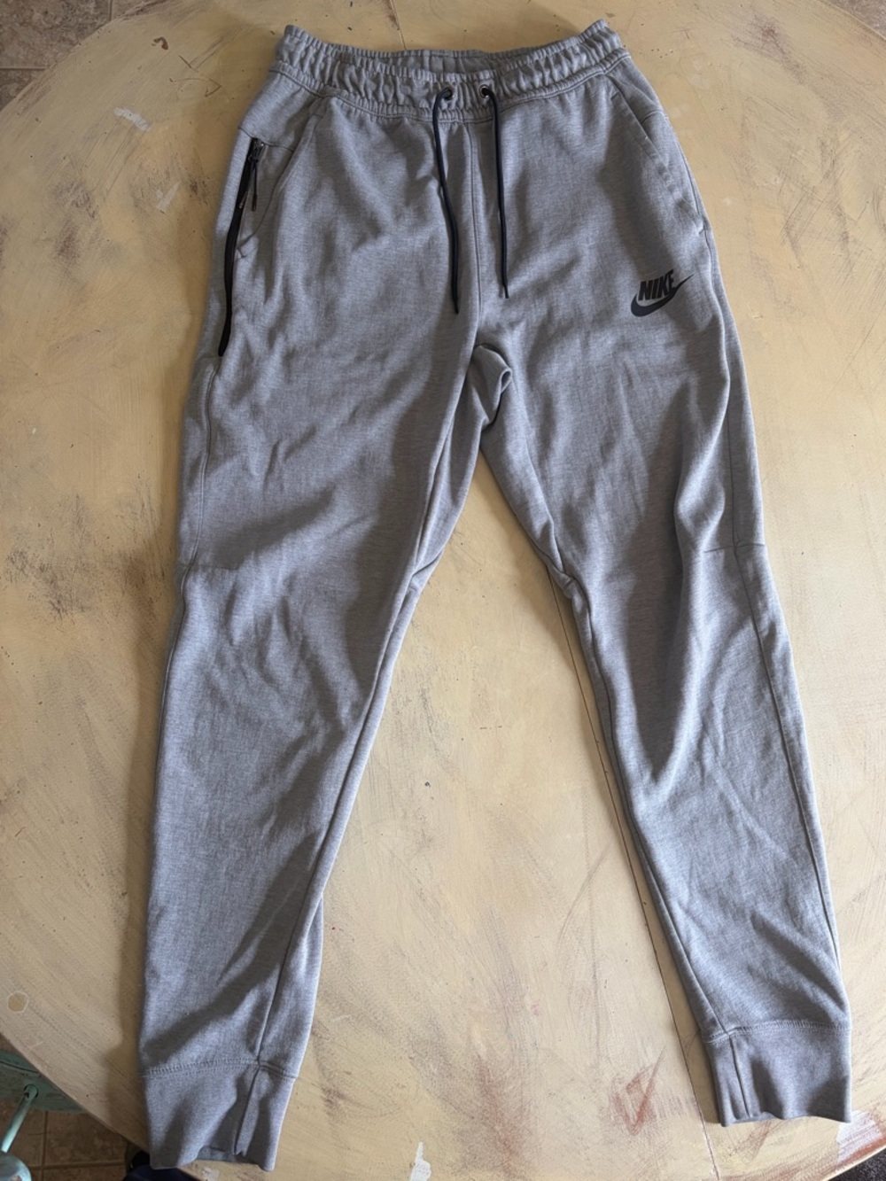 Nike Tech Men’s  Fleece Joggers Gray Size Small